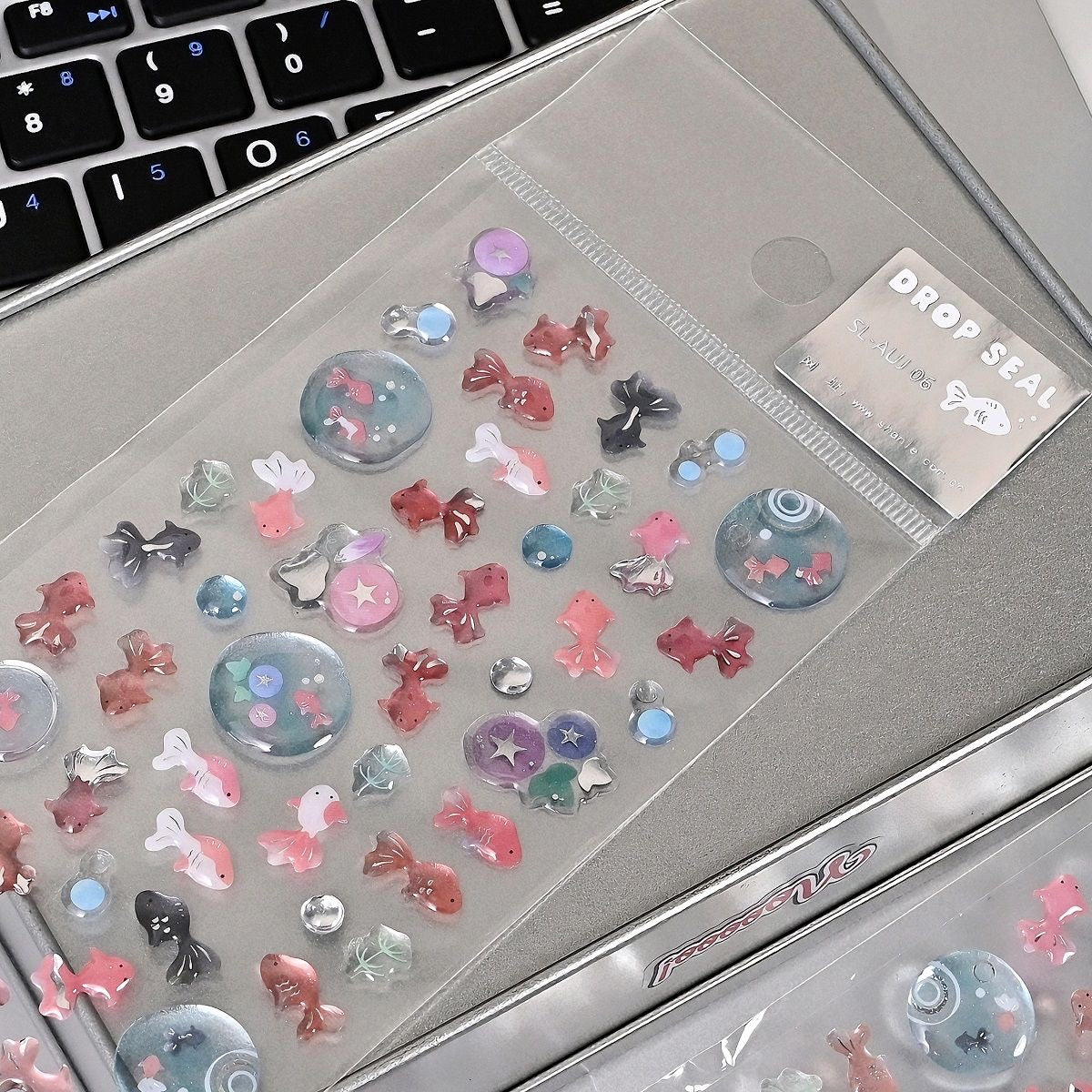 3D handmade glue stickers+  Transparent mobile phone case