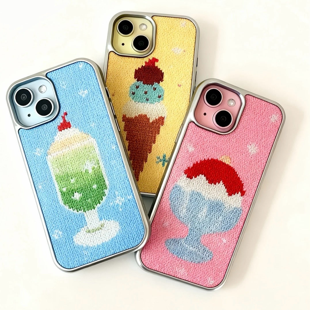 A cup of ice 🍦cream, iPhone case.