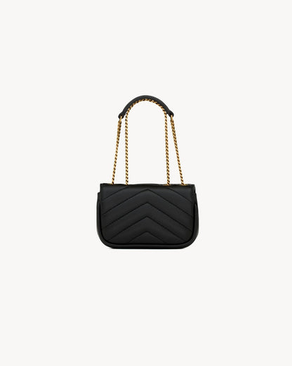 L-Y Leather Mini Chain Adjustable Handbag Wallet