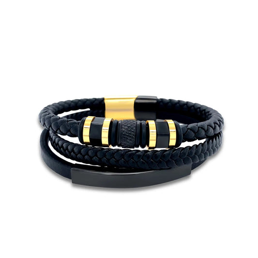 Bolton Stack in Noir/Gold