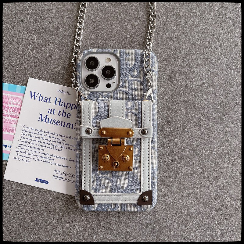 Fashion Card Bag Fabric iPhone Case