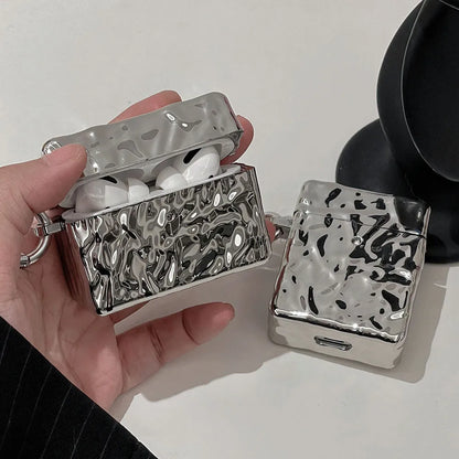 Silver Case for AirPods 3 Pro 2 Earphone Case for AirPod 1/2/3 Cover