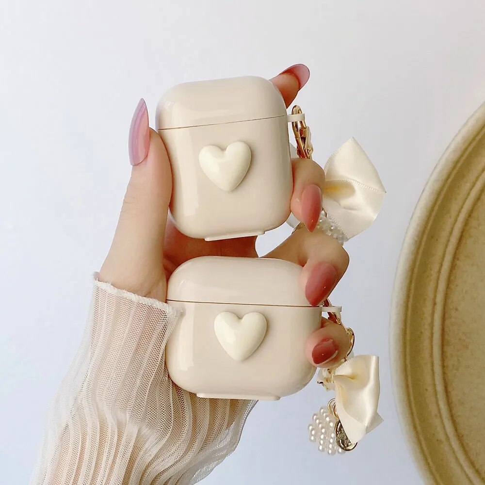 Keychain Cover For Apple AirPods 2 Pro 3 3rd generation Earphone Case