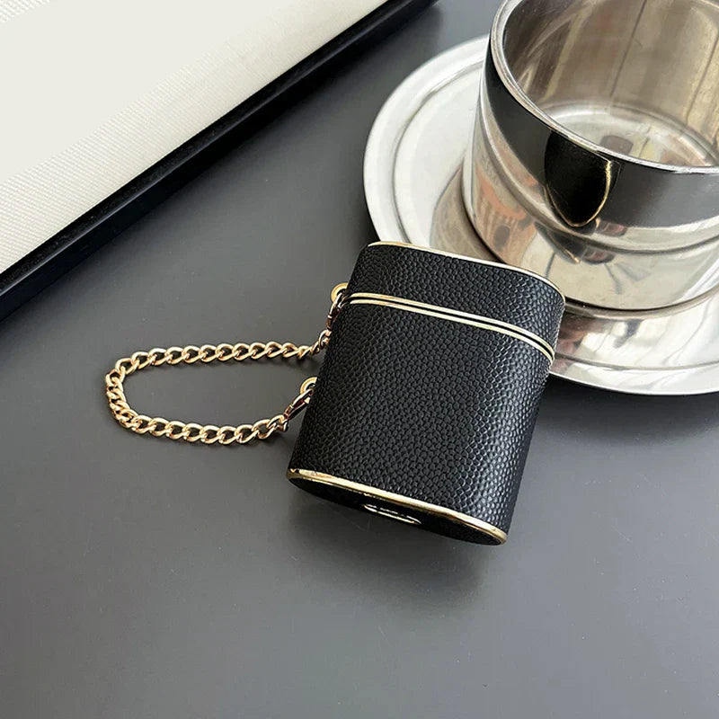 Leather Sleeve Cute Earphone Case For Airpods 1 2 3 With Wrist Strap Case Airpods Pro 2