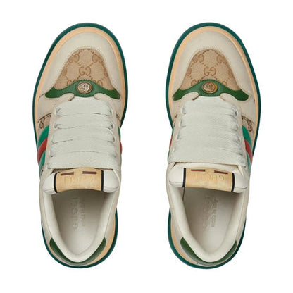 Retro Stripe Casual Sneakers – Premium Leather Comfort Street Shoes